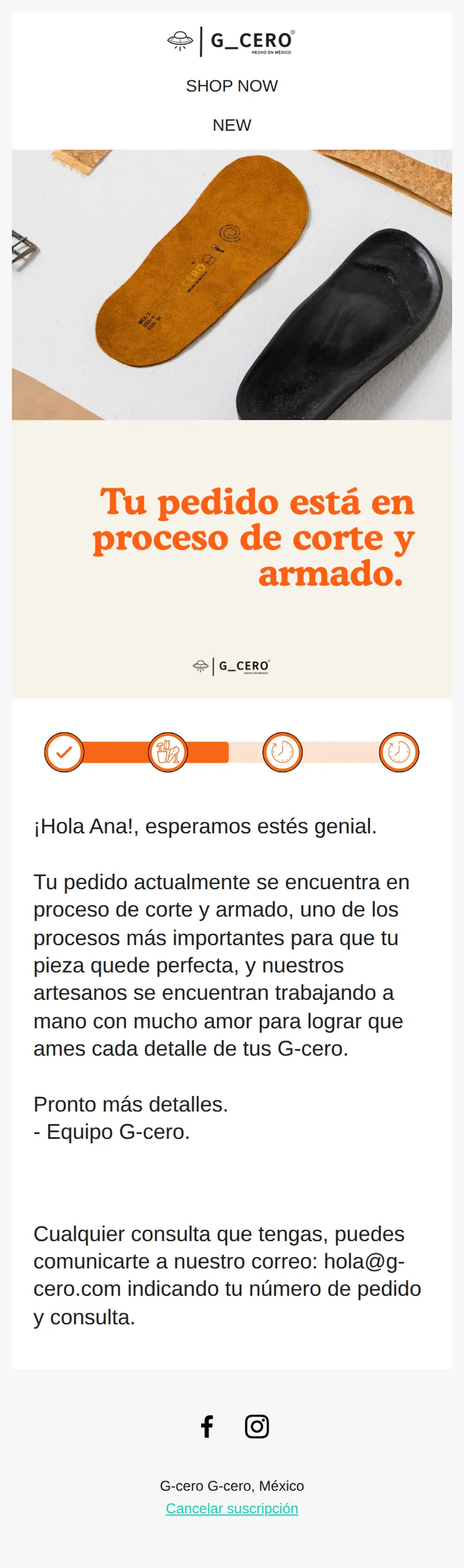 Correo del día 2: corte y armado